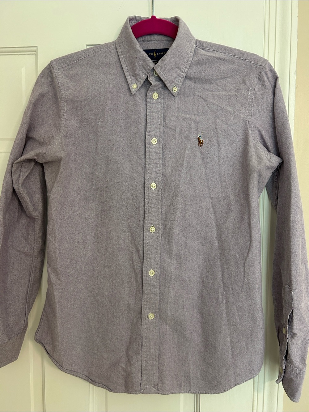 Ralph Lauren Light Lavender Button-Down Oxford Shirt